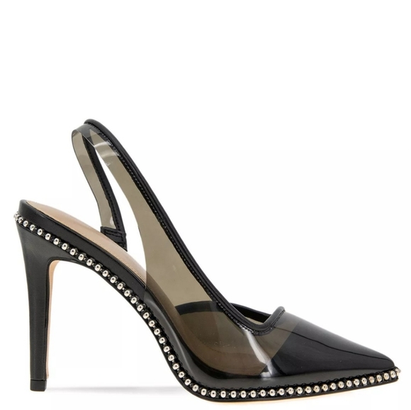 BCB Generation Hamina Clear Tinted Vinyl Ball Chain Welt Slingback Pump - Picture 2 of 3